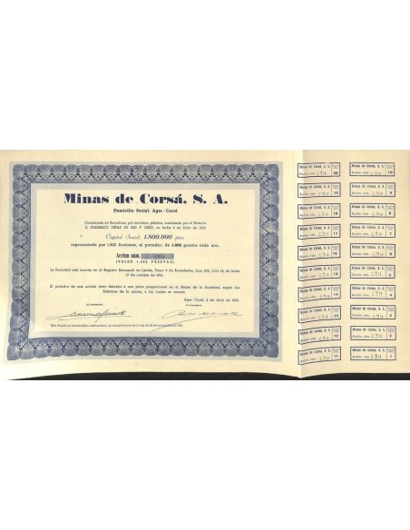 1953 - MINAS DE CORSÁ S. A.