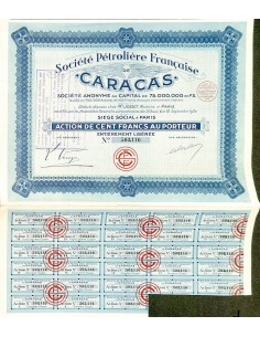 1932 - CARACAS SOC. PETROLIERE FRANCAISE DE
