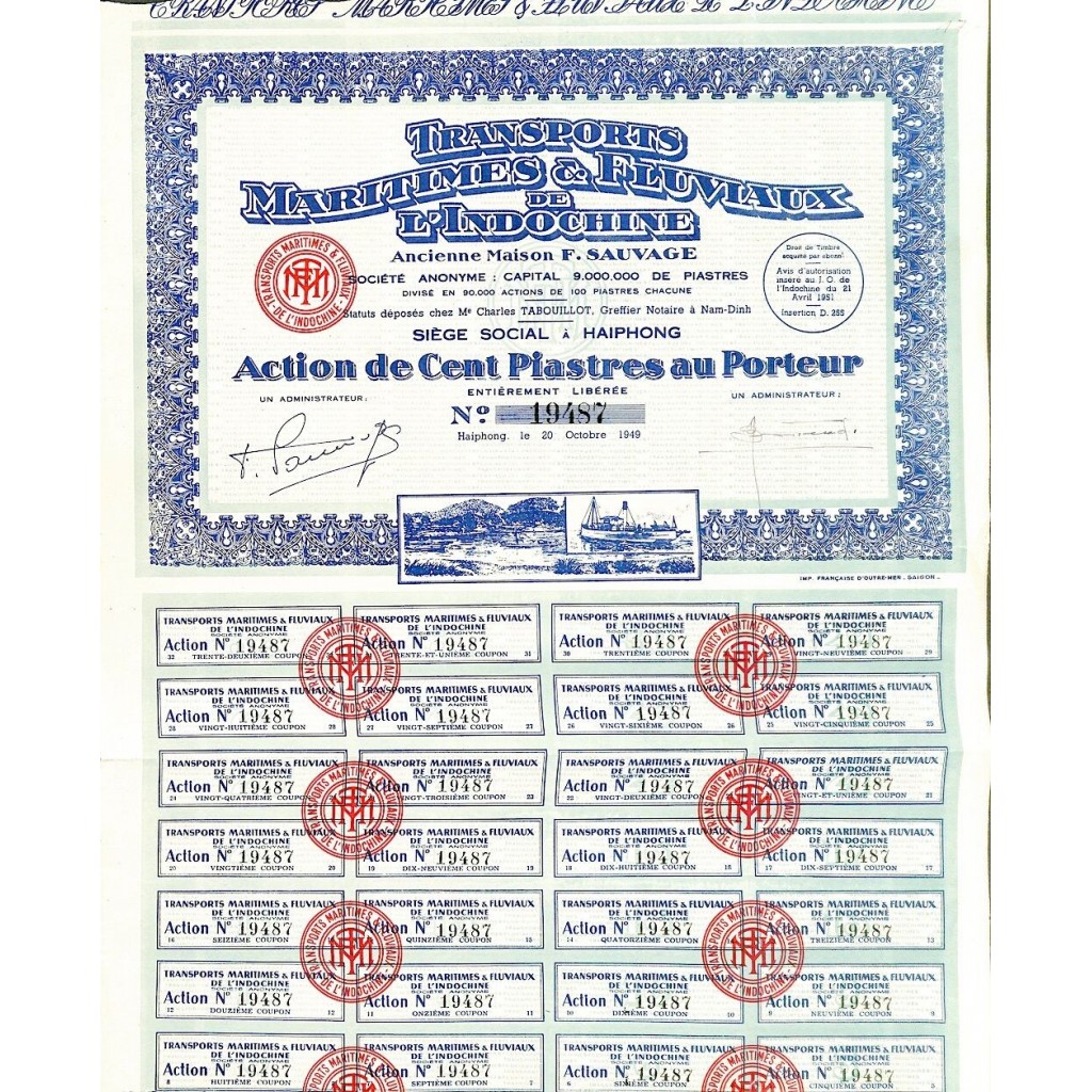 1949 - TRANSPORTS MARITIMES ET FLUVIAUX DE...