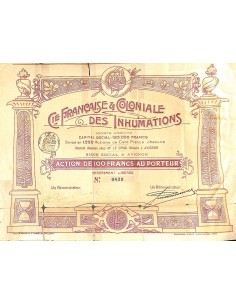 FRANCAISE ET COLONIALE DES INHUMATIONS COMPAGNIE