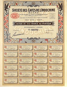 1926 - CAFÉS DE L'INDOCHINE SOC. DES