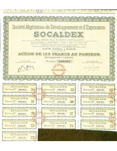 1958 - SOCALDEX - SOC. ALGERIENNE DE DEVELOPPEMENT ET...