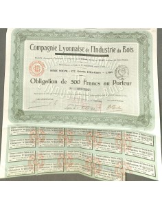 1919 - LYONNAISE DE L'INDUSTRIE DU BOIS COMPAGNIE...