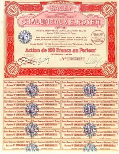 1924 - S.A.C.E.R. SOC. ANON. DES CHALUMEAUX E. ROYER