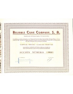 1926 - RELIABLE CORK COMPANY, S. A.