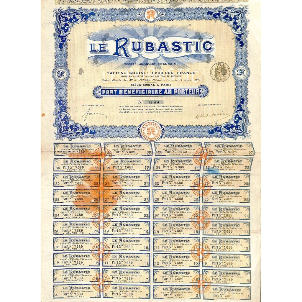 1914 - LE RUBASTIC