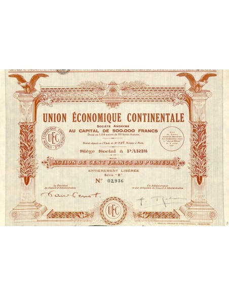 1931 - UNION ECONOMIQUE CONTINENTALE
