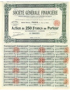 1927 - GENERALE FINANCIERE SOC.