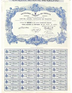 1908 - CATALANA GENERAL DE CREDITO SOC. ANON.