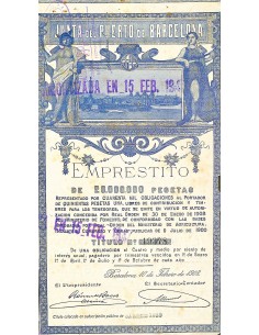 1908 - JUNTA DEL PUERTO DE BARCELONA