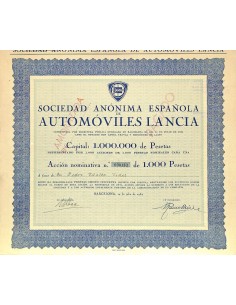 1934 - AUTOMOVILES LANCIA SOC. ANON. ESPANOLA DE