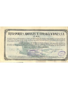 1944 - TRANSPORTES, ADUANAS Y CONSIGNACIONES, S. A.