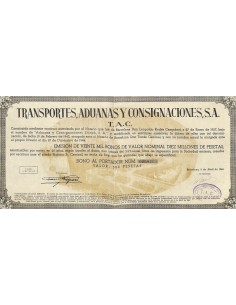 1948 - TRANSPORTES, ADUANAS Y CONSIGNACIONES, S. A.