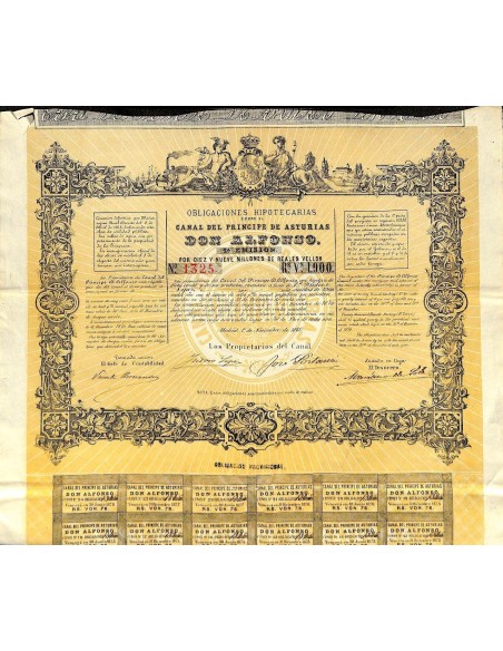1866 - CANAL DEL PRINCIPE DE ASTURIAS DON ALFONSO