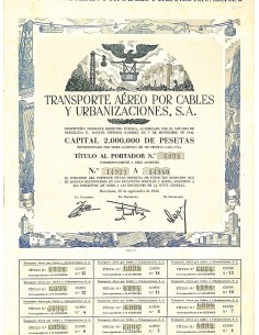1946 - TRANSPORTE AEREO POR CABLES Y URBANIZACIONES, S....