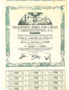 1946 - TRANSPORTE AEREO POR CABLES Y URBANIZACIONES, S....
