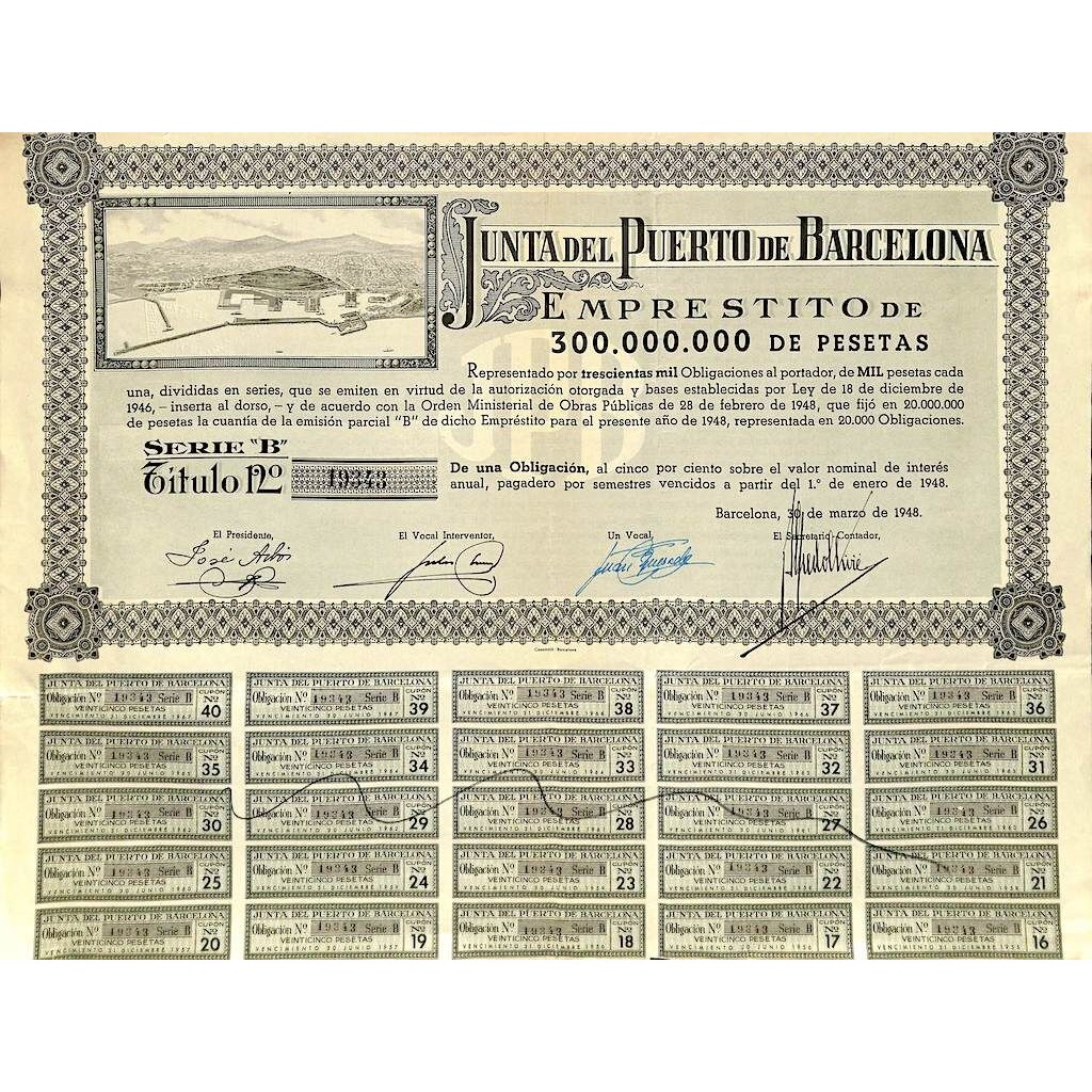 1948 - JUNTA DEL PUERTO DE BARCELONA