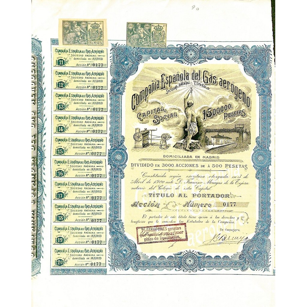 1900 - ESPANOLA DEL GAS AEROGENO COMPANIA