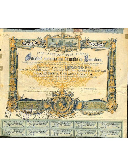 1883 - MUTUA DE PROPIETARIOS PARA LA EXTRACCION DE LETRINAS