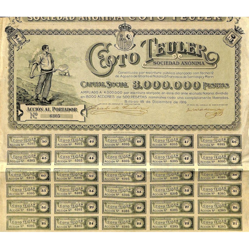 1916 - COTO TEULERO SOC. ANON.
