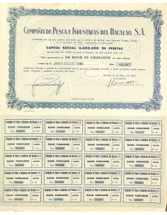 1940 - PESCA E INDUSTRIAS DEL BACALAO COMPANIA DE