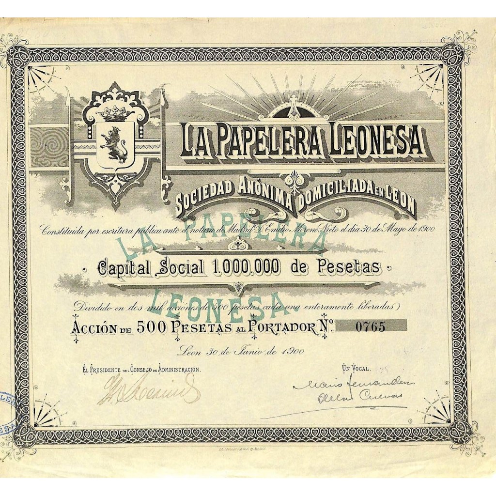 1900 - LA PAPELERA LEONESA