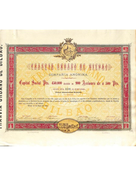 1884 - TRANVIA URBANO DE BILBAO