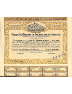 1924 - GENERAL DE FERROCARRILES CATALANES COMP. (OBBLIG....