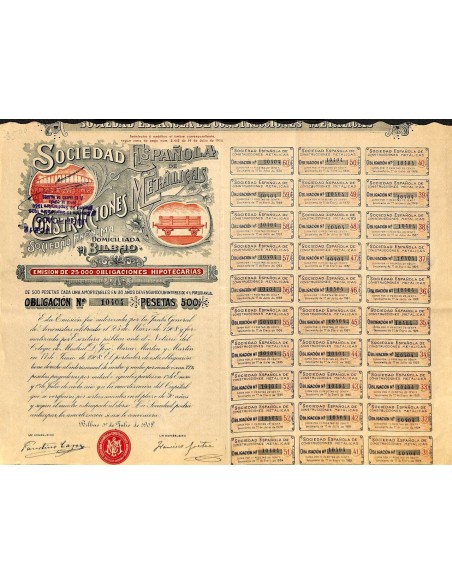 1908 - ESPANOLA DE CONSTRUCCIONES METALICAS SOC.