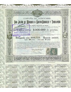 1901 - FERROCARRIL DE SAN JULIAN DE MUSQUES A...