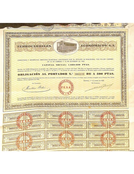 1926 - FERROCARRILES ECONOMICOS S. A.