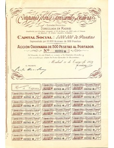 1928 - IBERICA DE FERROCARRILES Y TRANVIAS COMP. (AZIONE...