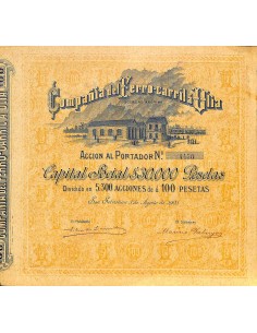 1901 - FERRO-CARRIL A ULIA COMP. DEL