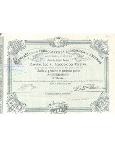 1900 - FERROCARRILES ECONOMICOS DE ASTURIAS COMP. DE LOS