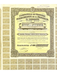 1923 - TRANVIAS INTERURBANOS DE LA PROVINCIA DE TARRAGONA...