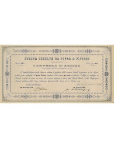 STRADA FERRATA DA LUCCA A PISTOIA - UNA AZIONE LUCCA 1849