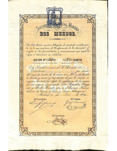 1874 - ESPECIAL MINERA LOS DOS MUNDOS SOC.