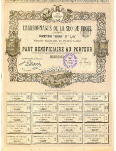 1893 - CHARBONNAGES DE LA SEO DE URGEL