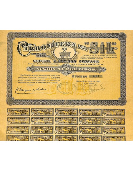 1920 - CARBONIFERA DEL SIL SOC. ANON.