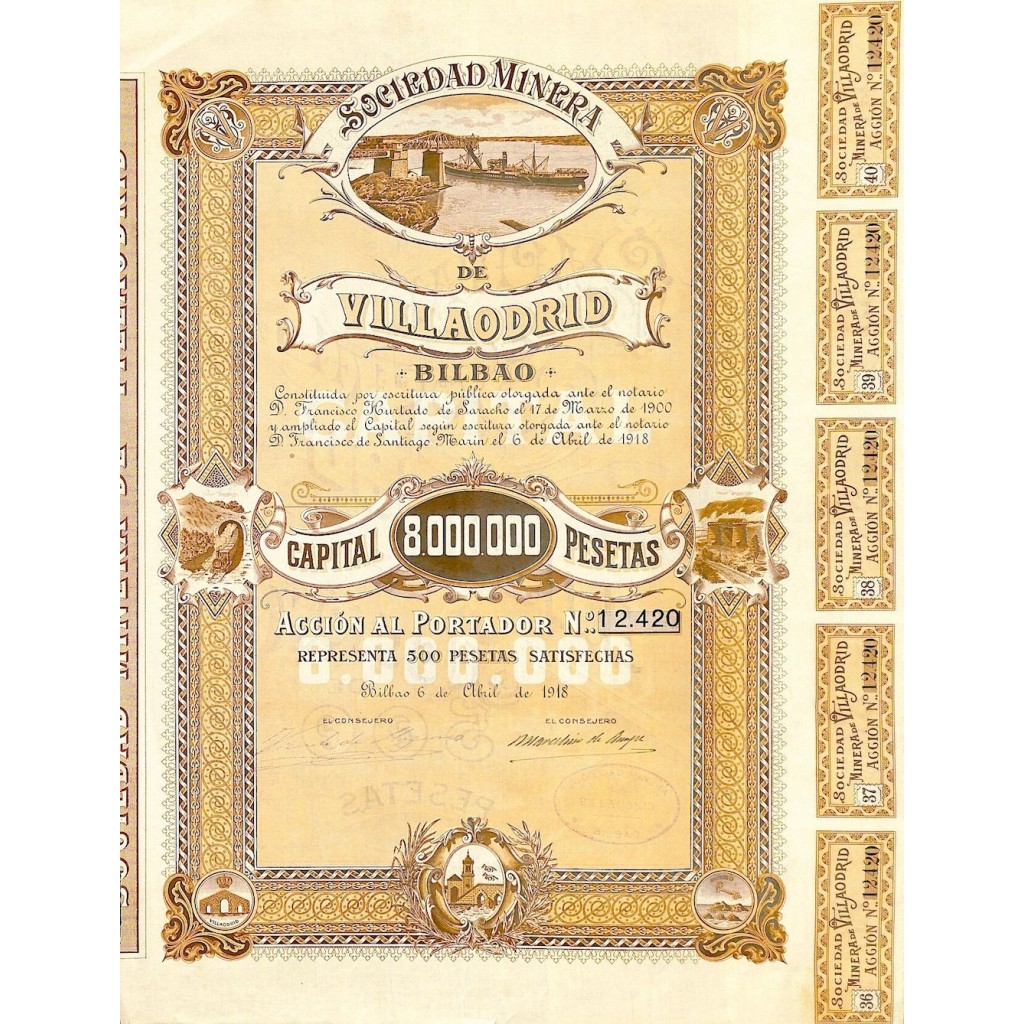 1918 - MINERA DE VILLAODRID SOC.