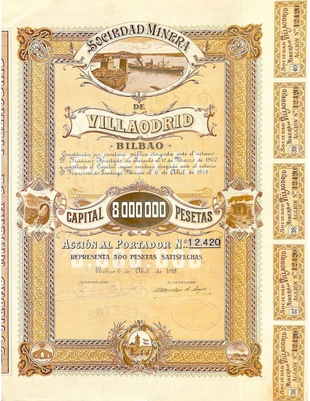 1918 - MINERA DE VILLAODRID SOC.