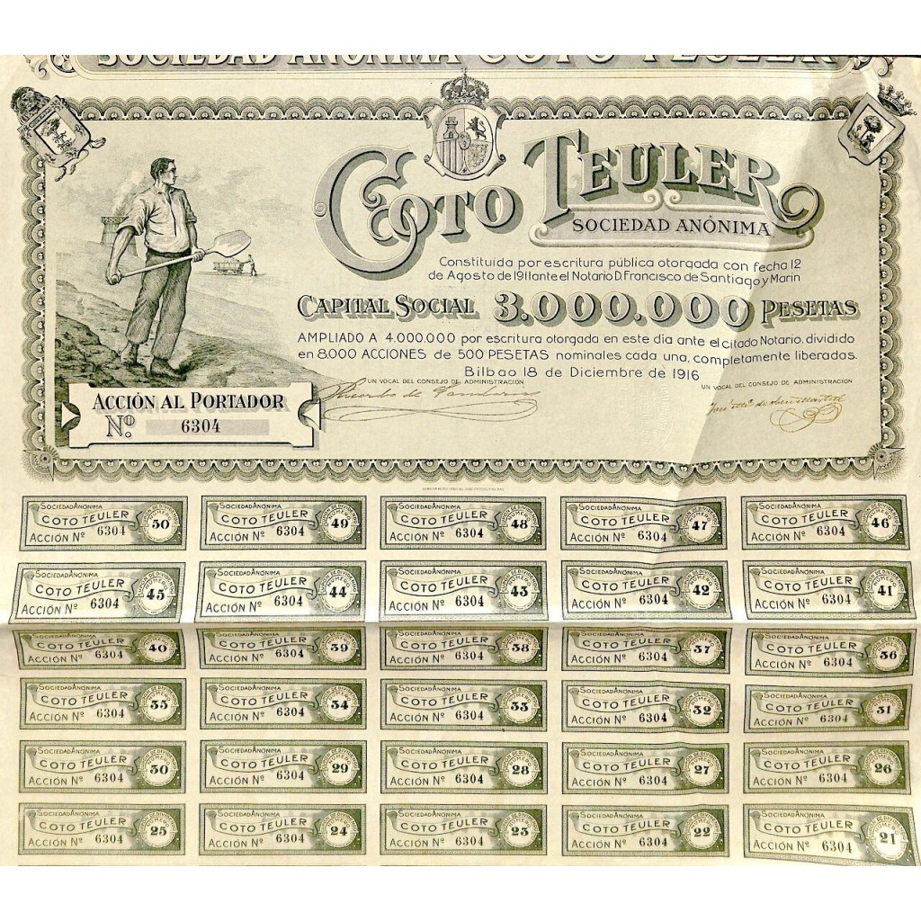 1916 - COTO TEULERO SOC. ANON.