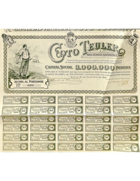 1916 - COTO TEULERO SOC. ANON.