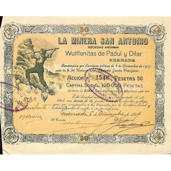 1917 - LA MINERA SAN ANTONIO SOC. ANON.