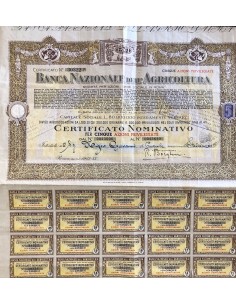 BANCA NAZIONALE DELL AGRICOLTURA - CERTIFICATO DA 5...