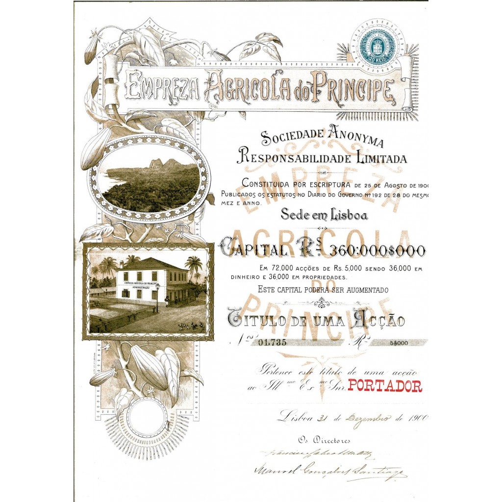 1900 - EMPREZA AGRICOLA DO PRINCIPE - LISBONA
