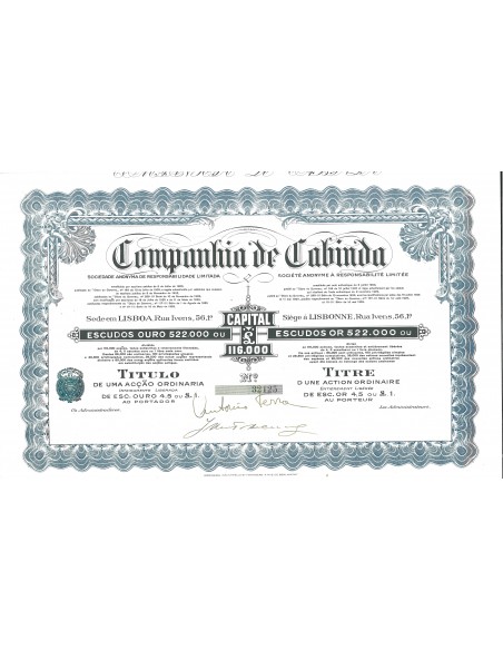 1929 - CABINDA COMPANHIA DE