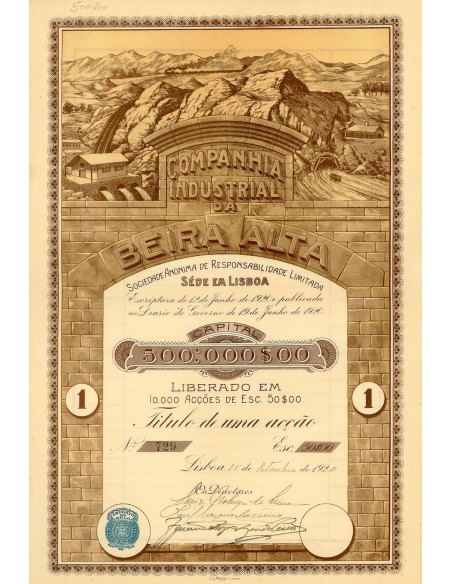 1920 - INDUSTRIAL DA BEIRA ALTA COMPANHIA