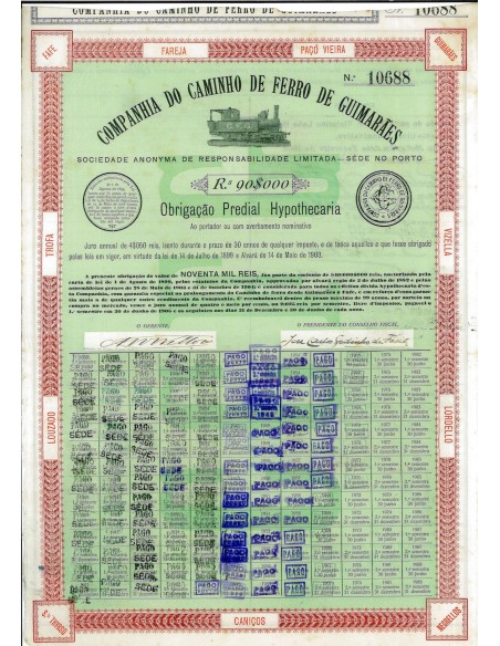 1903 - CAMINHO DE FERRO DE GUIMARAES COMPANHIA
