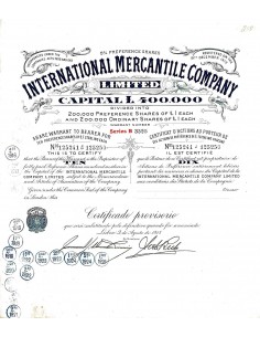 1915 - INTERNATIONAL MERCANTILE COMPANY